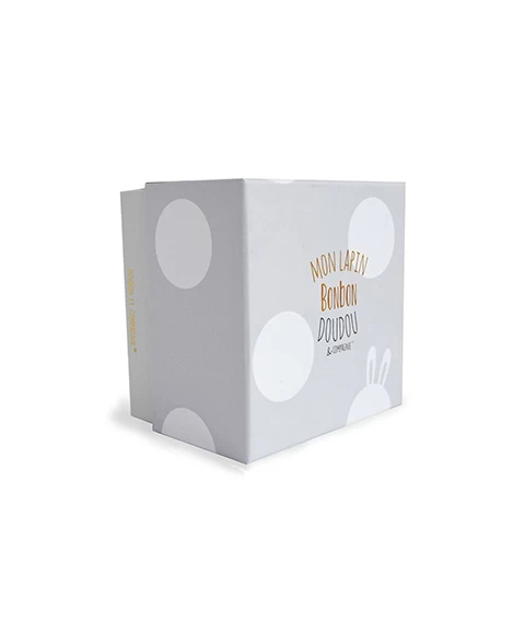 Peluche Lapin Bonbon Taupe - 30 Cm 2 Peluche Lapin Bonbon Taupe - 30 Cm – Image 2