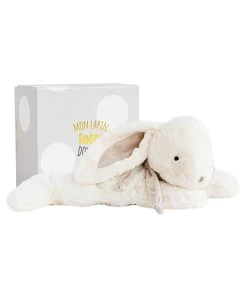 Peluche Lapin Géant Bonbon + Coffre Taupe - 75 Cm