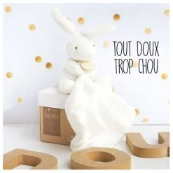 Doudou Et Compagnie - Lapin Mouchoir Blanc 15 Cm -Doudou et Compagnie Promos Magasin 20200219175246fe4792f0me