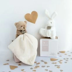 Doudou Et Compagnie - Lapin Mouchoir Blanc 15 Cm -Doudou et Compagnie Promos Magasin 20200220