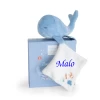 Doudou Et Compagnie - Sous L'océan Baleine Bleue Avec Doudou 20 Cm
