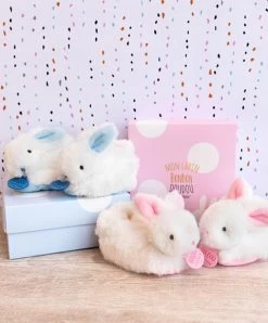 Coffret Cadeau Naissance Chaussons Lapin Rose Avec Hochet - 0/6 Mois -Doudou et Compagnie Promos Magasin DC1308 5