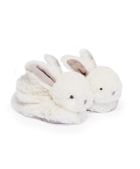 Coffret Cadeau Naissance Chaussons Lapin Taupe Avec Hochet - 0/6 Mois 3 Coffret Cadeau Naissance Chaussons Lapin Taupe Avec Hochet - 0/6 Mois – Image 3