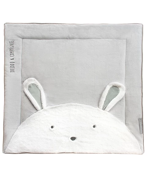 Tapis De Parc Lapin- Gris Perle - 100 X 100 Cm 1 Tapis De Parc Lapin- Gris Perle - 100 X 100 Cm