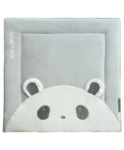 Tapis De Parc Panda Gris- 100 X 100 Cm