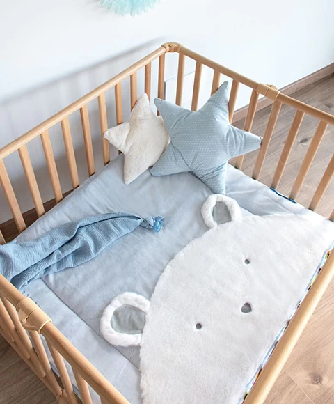 Tapis De Parc Ours Bleu - 100 X 100 Cm 2 Tapis De Parc Ours Bleu - 100 X 100 Cm – Image 2