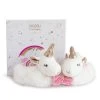 Coffret Cadeau Naissance Chaussons Bébé Licorne Avec Hochet - 0/6 Mois
