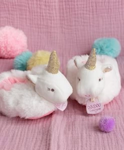 Coffret Cadeau Naissance Chaussons Bébé Licorne Avec Hochet - 0/6 Mois -Doudou et Compagnie Promos Magasin DC3311 3