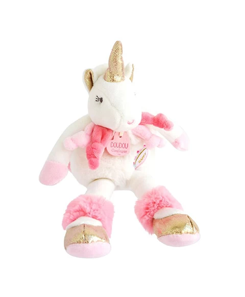 Peluche Licorne Rose Pantin - 22 Cm 2 Peluche Licorne Rose Pantin - 22 Cm – Image 2
