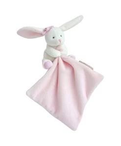 Doudou Mouchoir Lapin Rose - 10 Cm - Boite Fleur -Doudou et Compagnie Promos Magasin DC3337 2