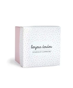 Doudou Mouchoir Lapin Rose - 10 Cm - Boite Fleur -Doudou et Compagnie Promos Magasin DC3337 3