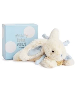 Peluche Lapin Bonbon Bleu - 25 Cm
