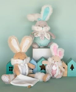 Peluche Musicale Lapin De Sucre Vert - 20 Cm -Doudou et Compagnie Promos Magasin DC3493 4