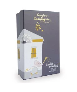 Coffret Peluche Souris Dent De Lait Bulu En Pyjama Beige - 19 Cm -Doudou et Compagnie Promos Magasin DC3509 2