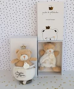 Doudou Attache Sucette Ours Petit Roi Marron - 15 Cm -Doudou et Compagnie Promos Magasin DC3512 3