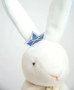 Doudou Lapin Mouchoir Bleu Lapin Matelot - 10 Cm -Doudou et Compagnie Promos Magasin DC3514 4