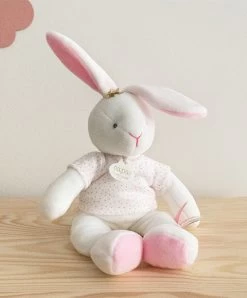 Peluche Lapin étoile Rose - 25 Cm