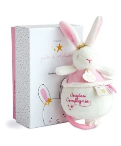 Peluche Musicale Lapin étoile Rose - 14 Cm -Doudou et Compagnie Promos Magasin DC3519 2