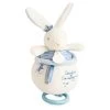 Peluche Musicale Lapin Matelot Bleu - 14 Cm