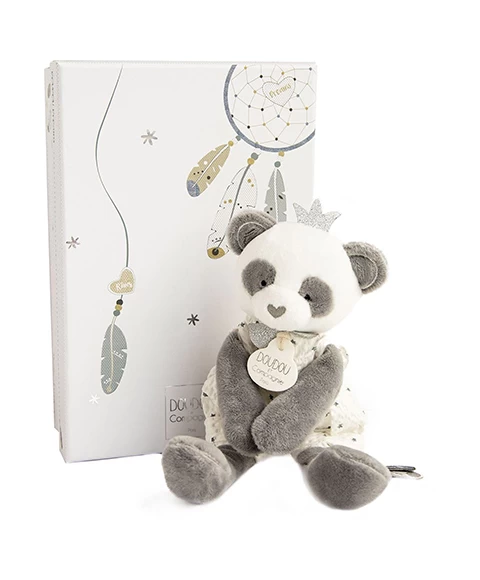 Peluche Panda Gris Attrape-rêves - 20 Cm 3 Peluche Panda Gris Attrape-rêves - 20 Cm – Image 3
