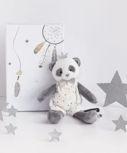 Peluche Panda Gris Attrape-rêves - 20 Cm 12 Peluche Panda Gris Attrape-rêves - 20 Cm -Doudou et Compagnie Promos Magasin DC3540 5