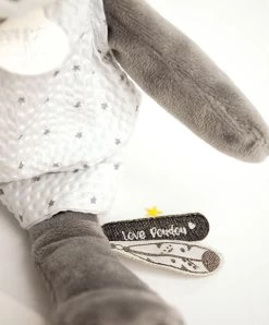 Peluche Panda Gris Avec Doudou- Attrape-rêves - 28 Cm -Doudou et Compagnie Promos Magasin DC3544 4