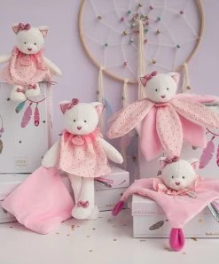 Peluche Chat Rose Avec Doudou- Attrape-rêves - 28 Cm 8 Peluche Chat Rose Avec Doudou- Attrape-rêves - 28 Cm -Doudou et Compagnie Promos Magasin DC3546 3