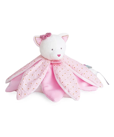 Doudou Pétales Chat Rose- Attrape-rêves - 26 Cm 2 Doudou Pétales Chat Rose- Attrape-rêves - 26 Cm – Image 2