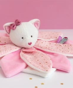 Doudou Pétales Chat Rose- Attrape-rêves - 26 Cm 10 Doudou Pétales Chat Rose- Attrape-rêves - 26 Cm -Doudou et Compagnie Promos Magasin DC3550 4