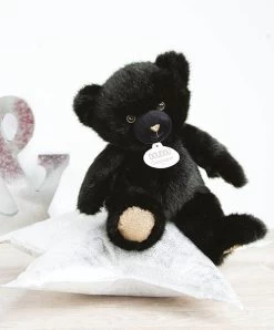 Ours En Peluche Noir Smocky - Collection - 30 Cm