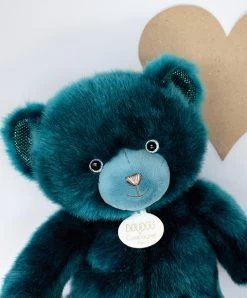 Ours En Peluche Bleu Paon - Collection - 30 Cm