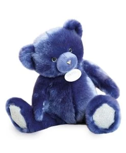 Ours En Peluche Bleu Nuit - Collection - 37 Cm