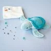 Peluche Tortue Doudou Bébé Verte - 16cm
