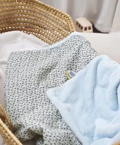 Couverture Bébé Plaid Douceur Yoca Le Koala - Bleu - 70 X 100 Cm