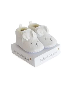 Coffret Chaussons Bébé Blancs - 0/6mois
