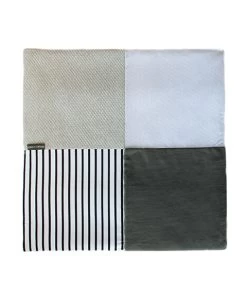 Tapis De Jeu Bébé - Gris / Blanc - 100 X 100 Cm