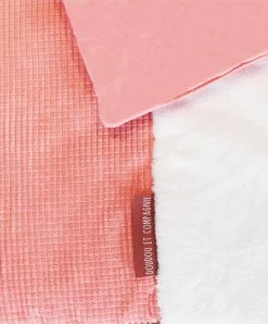 Tapis D'éveil Bébé - Corail / Blanc - 100 X 100 Cm -Doudou et Compagnie Promos Magasin DC3712 2