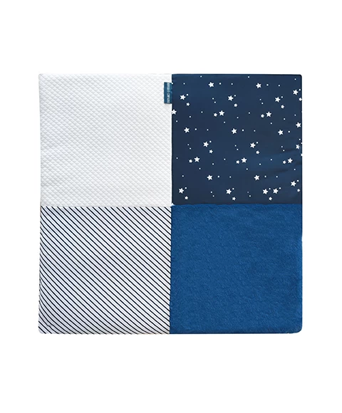 Tapis D'éveil Bébé - Bleu Marine/ Blanc - 70 X 100 Cm 1 Tapis D'éveil Bébé - Bleu Marine/ Blanc - 70 X 100 Cm
