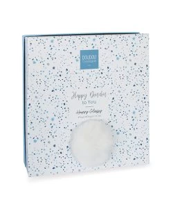 Coffret Doudou Plat Lapin Bleu - Happy Glossy - 25 Cm -Doudou et Compagnie Promos Magasin DC3742 3
