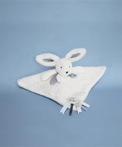Coffret Doudou Plat Lapin Bleu - Happy Glossy - 25 Cm -Doudou et Compagnie Promos Magasin DC3742 4