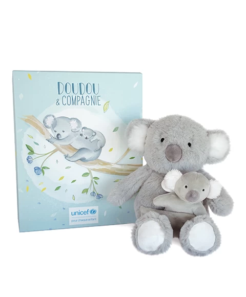 Peluche Koala Avec Bébé - 25cm - Unicef 3 Peluche Koala Avec Bébé - 25cm - Unicef – Image 3