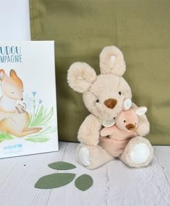 Peluche Kangourou Avec Bébé - 25cm - Unicef
