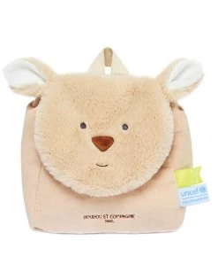 Sac à Dos Bébé Peluche Kangourou - 20 X 20 X 10 Cm - Unicef