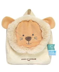 Sac à Dos En Peluche Lion - 20 X 20 X 10 Cm - Unicef