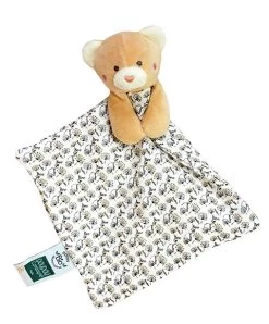 Doudou Bébé Ours En Coton BIO - 20 Cm - Modèle Aléatoire