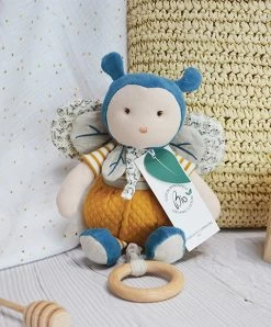 Peluche Musicale Pollen L'abeille En Coton BIO - 30 Cm