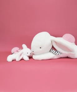 Peluche Géante XXL Lapin Rose - Happy Blush - 80 Cm -Doudou et Compagnie Promos Magasin DC3856 2