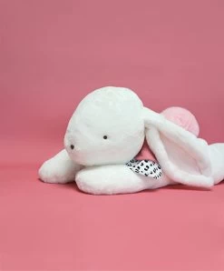Peluche Géante XXL Lapin Rose - Happy Blush - 80 Cm