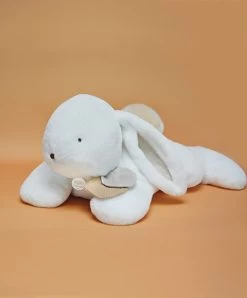 Peluche Géante XXL Lapin Beige - Happy Wild - 80 Cm