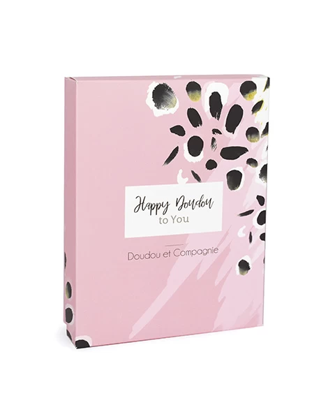 Coffret Mini Doudou Lapin Rose - Happy Blush - 17 Cm 4 Coffret Mini Doudou Lapin Rose - Happy Blush - 17 Cm – Image 4